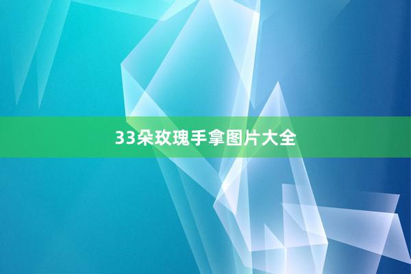 33朵玫瑰手拿图片大全