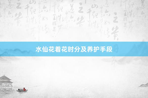 水仙花着花时分及养护手段