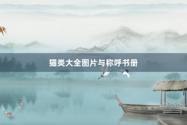 猫类大全图片与称呼书册